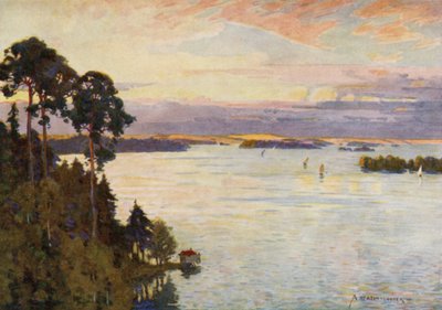islas en el Báltico, cerca de Estocolmo de Alfred Heaton Cooper
