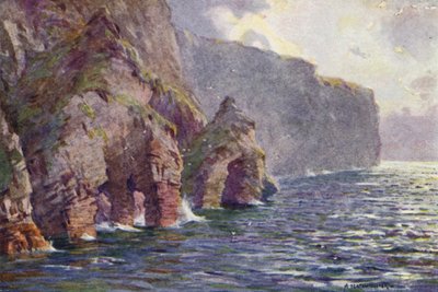 Acantilados de Menaun, Isla de Achill de Alfred Heaton Cooper