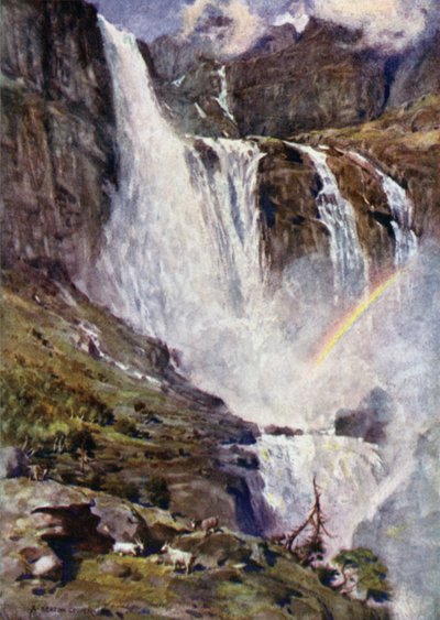 Skjaeggedalsfos, Hardanger Fjord de Alfred Heaton Cooper
