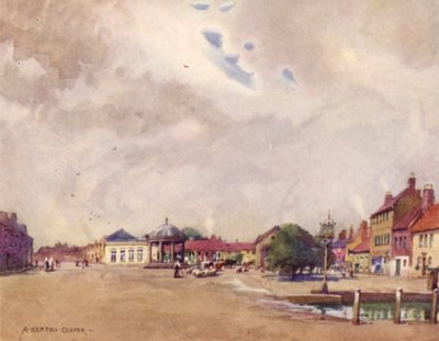 Plaza del Mercado de Swaffham, Norfolk de Alfred Heaton Cooper