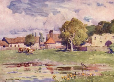 La Granja de la Abadía, Thetford, Norfolk de Alfred Heaton Cooper