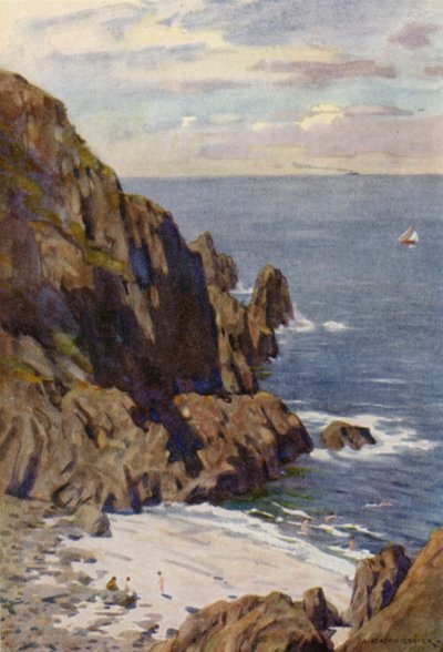 las rocas de Kullen, Molle, en el Kattegatt de Alfred Heaton Cooper