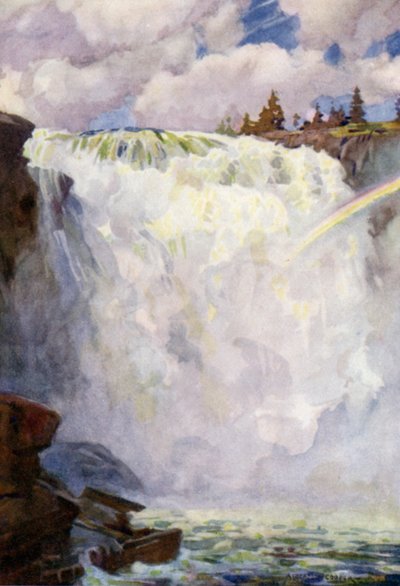 La cascada de Tannforsen, Are de Alfred Heaton Cooper