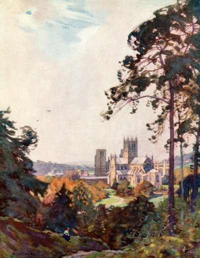 Catedral de Wells, desde el Tor de Alfred Heaton Cooper