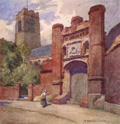 Puerta de Wolsey, Ipswich, Suffolk de Alfred Heaton Cooper