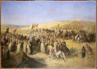Napoleón III (1808-73) en Argelia, 21 de mayo de 1865 de Alfred Henri Darjou