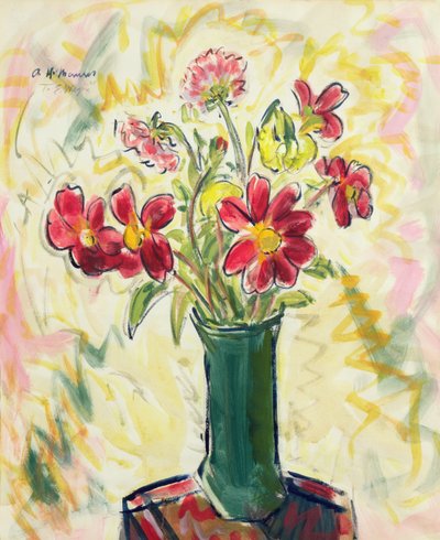 Flores en un jarrón verde de Alfred Henry Maurer