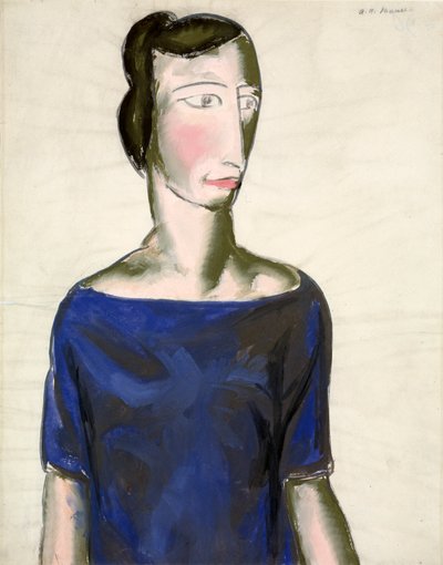Retrato de una niña de Alfred Henry Maurer
