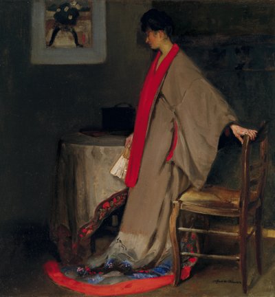 Joven mujer en kimono, c.1901 de Alfred Henry Maurer