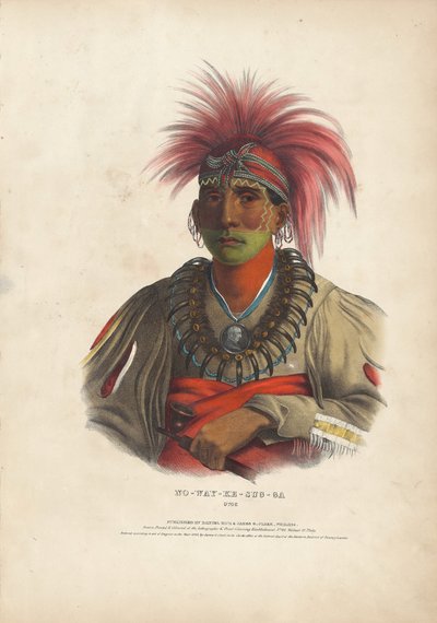 No-Way-Ke-Sug-Ga, Otoe de Alfred Hoffy, after Charles Bird King