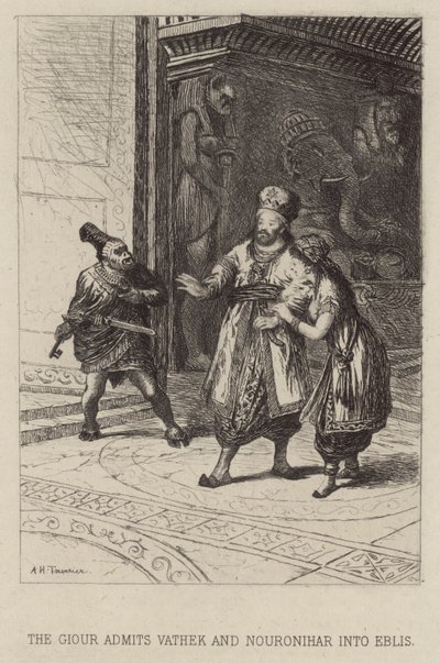 El Giour admite a Vathek y Nouronihar en Eblis de Alfred Holst Tourrier