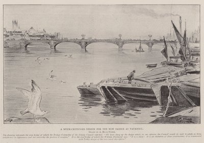 Un diseño muy criticado para el nuevo puente en Vauxhall de Alfred Hugh Fisher