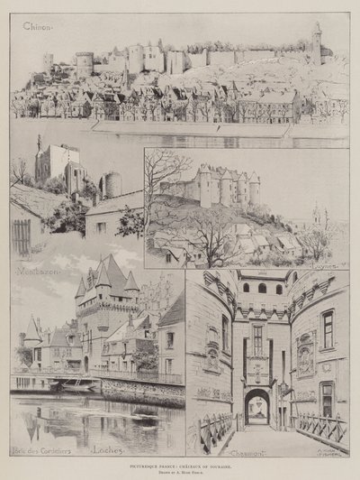 Francia pintoresca, castillos de Touraine de Alfred Hugh Fisher