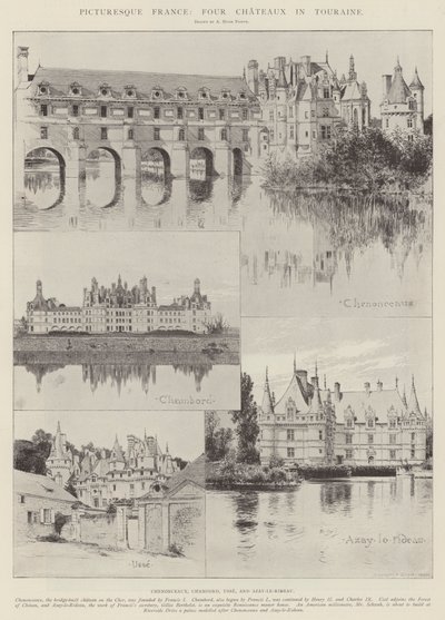 Francia pintoresca, Cuatro castillos en Touraine de Alfred Hugh Fisher