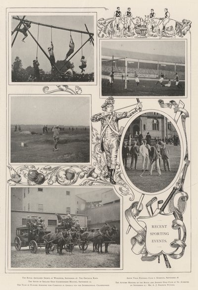 Eventos deportivos recientes de Alfred Hugh Fisher
