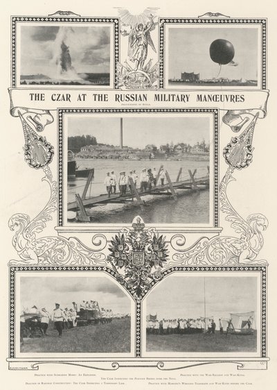 El zar en las maniobras militares rusas de Alfred Hugh Fisher