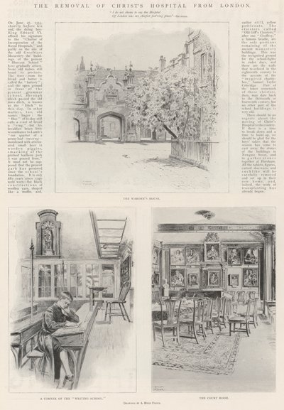 La mudanza del Hospital de Cristo de Londres de Alfred Hugh Fisher