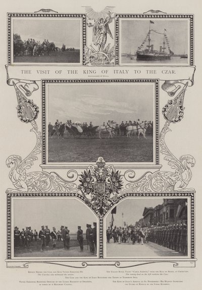 La visita del Rey de Italia al Zar de Alfred Hugh Fisher