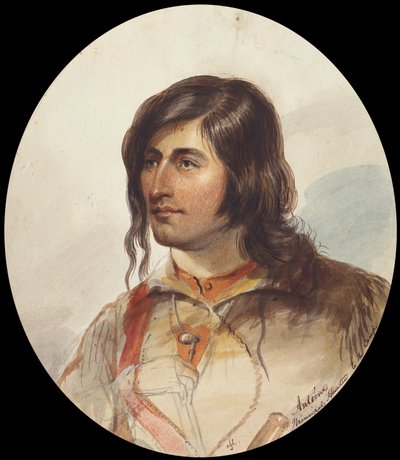 Antoine, Principal Hunter, c.1837 (acuarela sobre papel) de Alfred Jacob Miller