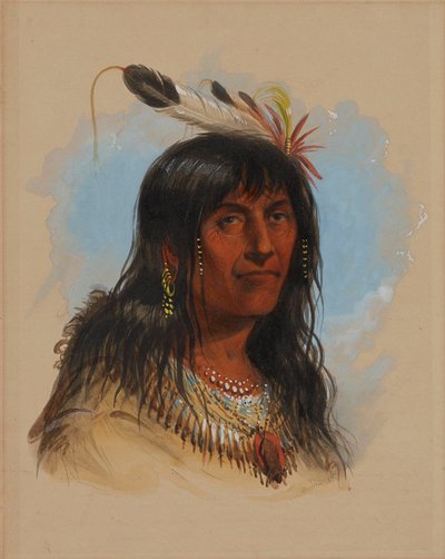 «Big Bowl» (un jefe crow) de Alfred Jacob Miller