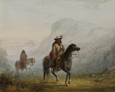 «Bourgeois» W---r y su squaw de Alfred Jacob Miller