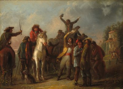 Escena de Elección, Catonsville, Condado de Baltimore, c. 1860 de Alfred Jacob Miller
