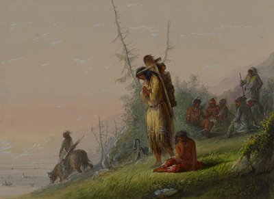 Campamento de indígenas de Alfred Jacob Miller