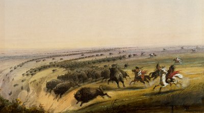Caza de búfalos de Alfred Jacob Miller