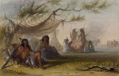 Campamento indígena de Alfred Jacob Miller