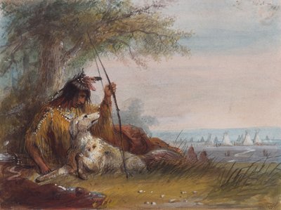 Corredor indio, c.1837 de Alfred Jacob Miller