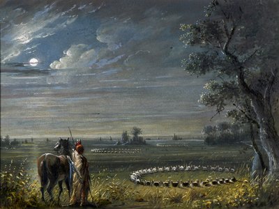 Círculos medicinales de Alfred Jacob Miller