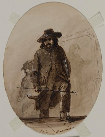 París, bohemio, embrión Scheffer o Delacroix de Alfred Jacob Miller