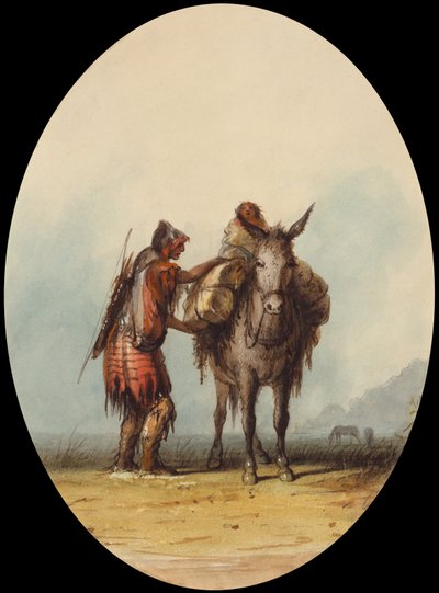 Root Diggers, c.1837 (acuarela y gouache sobre papel) de Alfred Jacob Miller