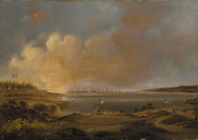 La batalla de Fort McHenry de Alfred Jacob Miller