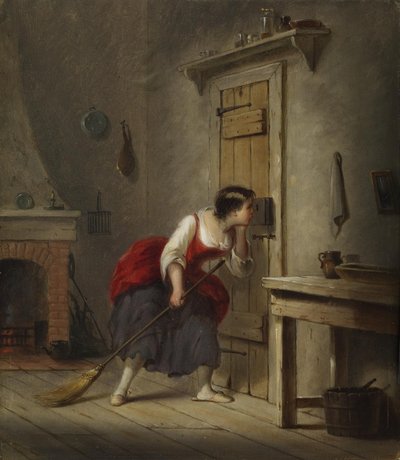 La marquesa (de «La tienda de antigüedades», de Dickens) de Alfred Jacob Miller