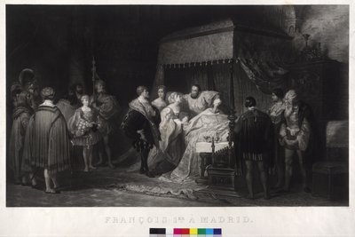 El rey Francisco I de Francia cautivo en Madrid de Alfred Johannot