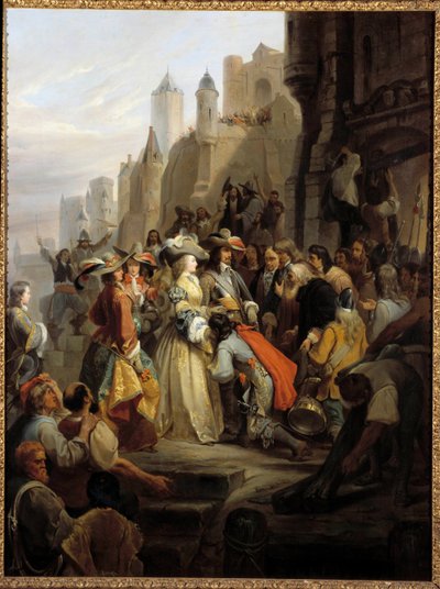 Entrada de la señorita Montpensier a Orleans de Alfred Johannot