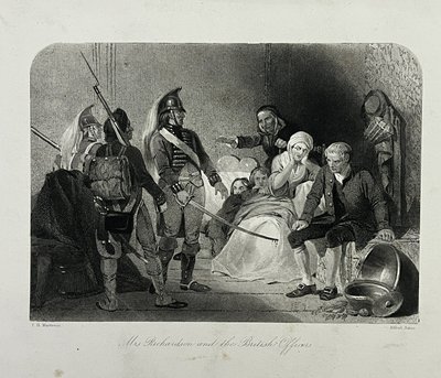 La Sra. Richardson y los oficiales británicos de Alfred Jones