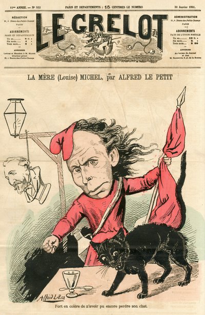 Portada de "Le Grelot", Satírico en Colores de Alfred Le Petit