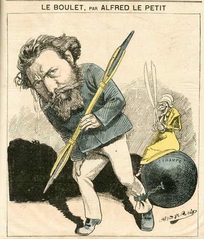 Portada de "Le Grelot", número 119, Satírico en Colores de Alfred Le Petit