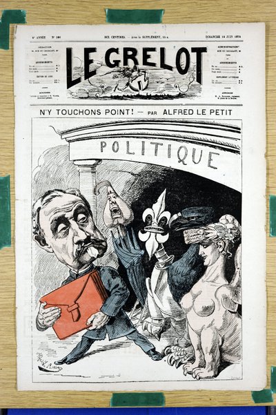 Portada de “Le Grelot”, número 166, Satírico en Colores de Alfred Le Petit