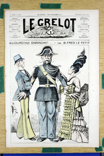Portada de "Le Grelot", número 167, Satírico en Colores de Alfred Le Petit