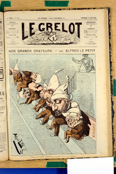 Portada de "Le Grelot", número 175, Satírico en Colores de Alfred Le Petit