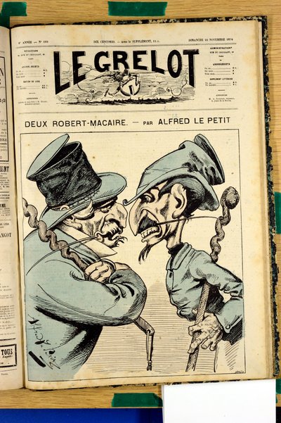 Portada de "Le Grelot", número 189, Satírico en Colores de Alfred Le Petit