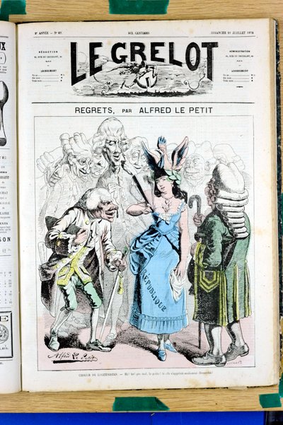 Portada de "Le Grelot", número 67, Satírico en Colores de Alfred Le Petit