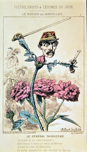 General Louis Faidherbe, de la serie de caricaturas 