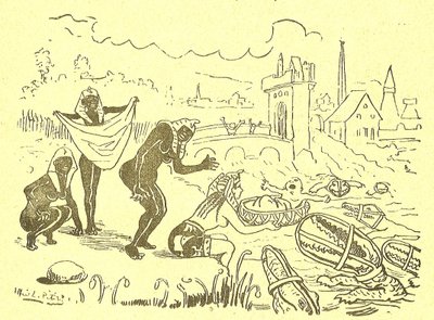 Ilustración de Alfred Le Petit (1841-1909) en Gros-Jean y su cura de Alfred Le Petit
