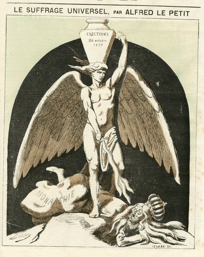 Ilustración de Alfred Le Petity (1841-1909) para la Portada de Le Grelot de Alfred Le Petit