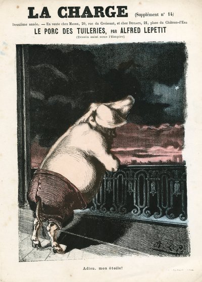 La Charge (1870), número 15, Satírico en Colores de Alfred Le Petit