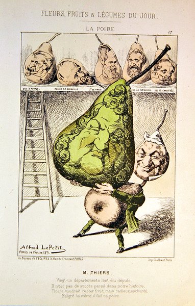 M. Thiers, de la serie de caricaturas 